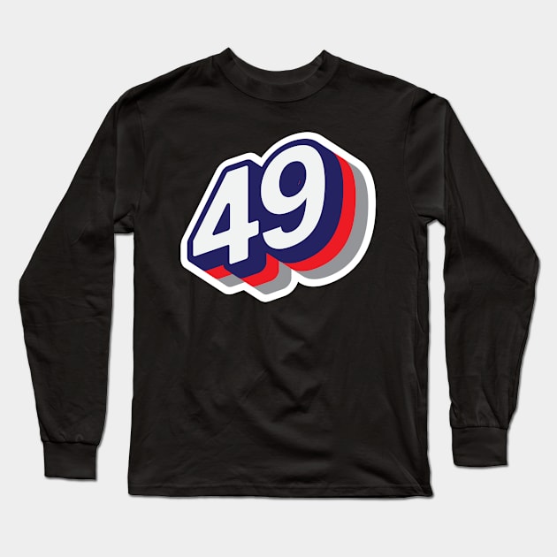 49 Long Sleeve T-Shirt by MplusC